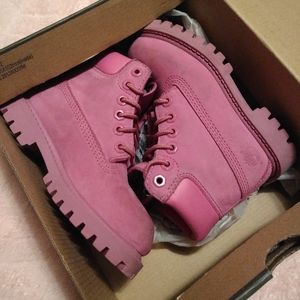 Pink Timberland Boots 9c